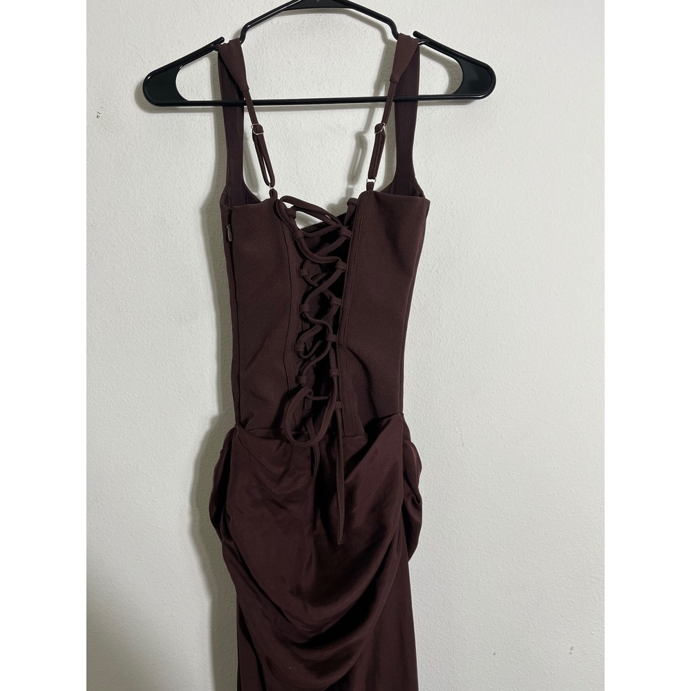 BABYBOO Cornelia Maxi Dress in Plum Brown - Picture 5 of 12